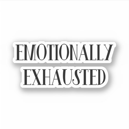 Emotioneel geëxtraheerd sticker (Voorkant)