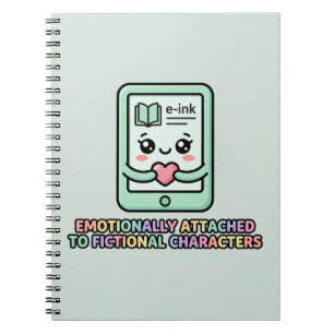 Emotioneel gehechte fictieve personages Grappig Notitieboek