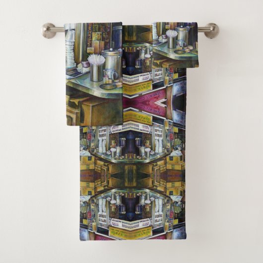 Emotioneel geladen lichtkrachten, Singapore Bad Handdoek (Insitu)