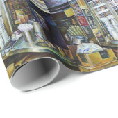 Emotioneel geladen lichtkrachten, Singapore Cadeaupapier (Rol Hoek)