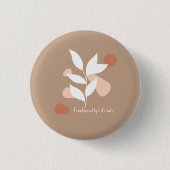 Emotioneel Geletterd Ronde Button 3,2 Cm (Voorkant)