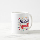 Emotioneel Glitterende Cute Koffiemok (Voorkant rechts)