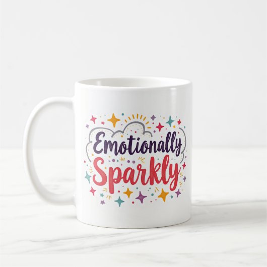 Emotioneel Glitterende Cute Koffiemok (Links)