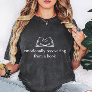 Emotioneel herstellen van een boek Hart lezer T-shirt