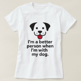 Emotioneel hondenontwerp t-shirt