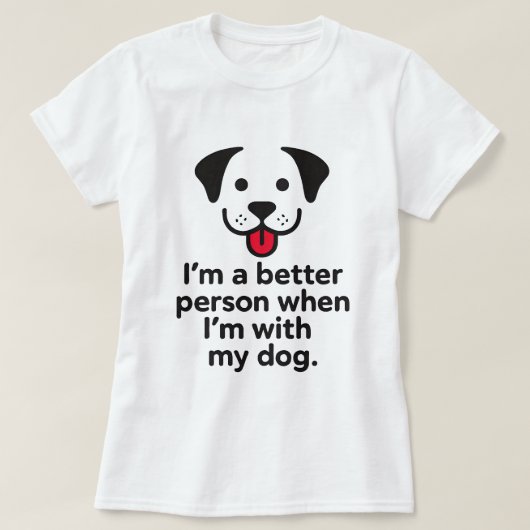 Emotioneel hondenontwerp t-shirt (Design voorkant)