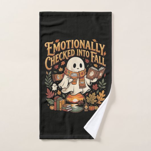 Emotioneel ingecheckt bij herfst Halloween Handdoek (Handdoek)