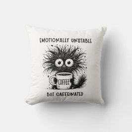 Emotioneel instabiele maar cafeïnehoudende grappig kussen