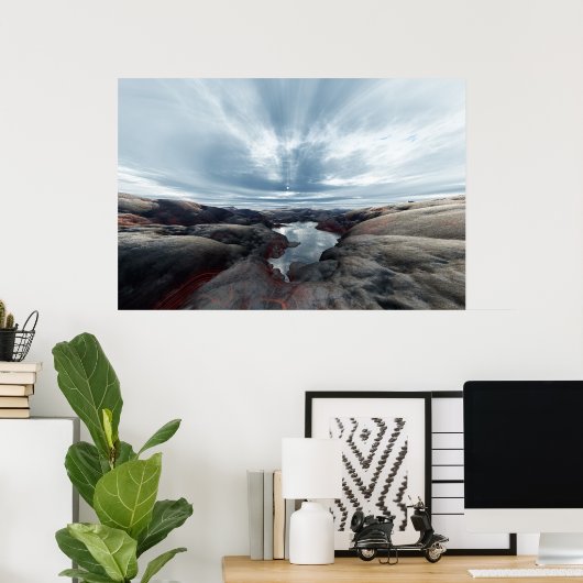 emotioneel landschap #1 poster (Thuiskantoor)