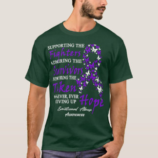 Emotioneel misbruikbewustzijn dat de strijders ond t-shirt