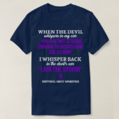 Emotioneel misbruikbewustzijn Ik ben het Storm in  T-shirt (Design voorkant)