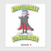 Emotioneel niet beschikbaar Vampier Sticker (Vel)