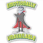 Emotioneel niet beschikbaar Vampier Sticker (Voorkant)