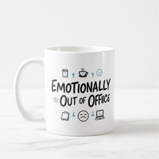 Emotioneel niet op kantoor Funny koffiemok
