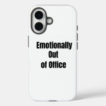 Emotioneel niet op kantoor Grappige telefoonhoes
