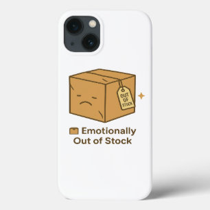 Emotioneel niet op voorraad – Sad Box Design Case-Mate iPhone Case