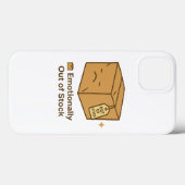 Emotioneel niet op voorraad – Sad Box Design Case-Mate iPhone Case (Achterkant (horizontaal))