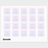 Emotioneel Offline Esthetische Introvert Vierkante Sticker (Vel)