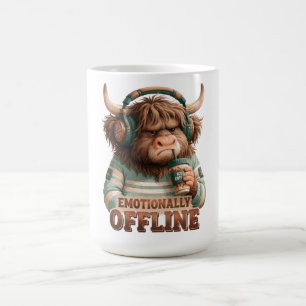 Emotioneel Offline Hooglandrund Grafisch Koffiemok
