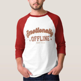 Emotioneel Offline – Vintage Minimalistisch T-shirt