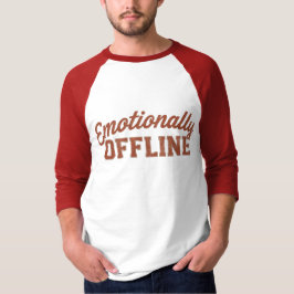 Emotioneel Offline – Vintage Minimalistisch T-shirt