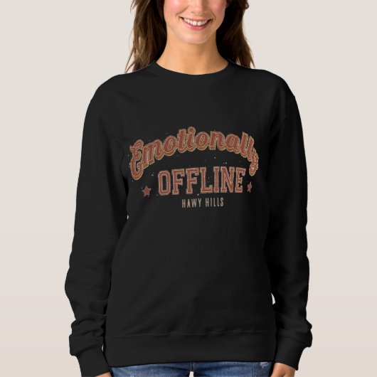 Emotioneel Offline – Vintage Minimalistisch Trui (Voorkant)