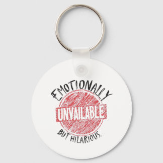 Emotioneel Onbeschikbaar Maar Grappig Stempel Sleutelhanger