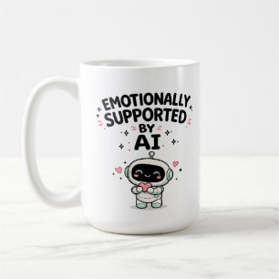 Emotioneel ondersteund door AI Knuffelrobot met Ha Koffiemok