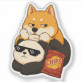 Emotioneel Ondersteund Door Snacks Sticker (Voorkant)