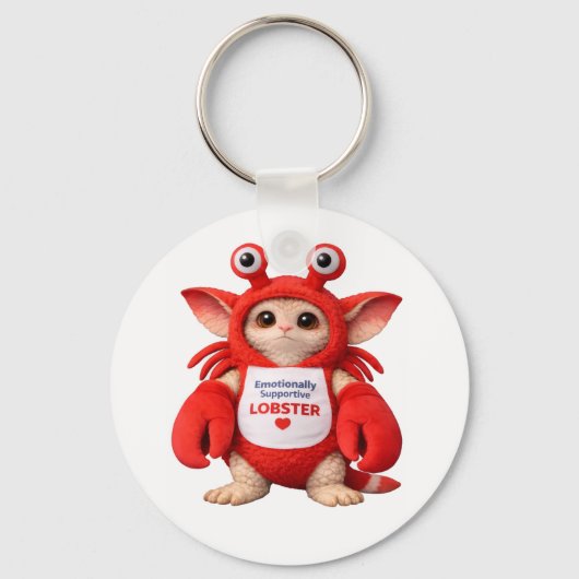 Emotioneel Ondersteunende Krab Keyring Sleutelhanger (Voorkant)