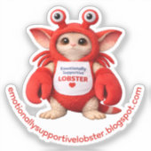Emotioneel Ondersteunende Kreeftsticker Sticker (Voorkant)