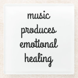 Emotioneel Onderzetter voor het genezen van glas Glazen Onderzetter