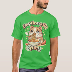 Emotioneel Pittige Hamster Ramen T-shirt 
