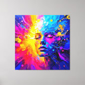 Emotioneel stralingsportret canvas afdruk (Voorkant)