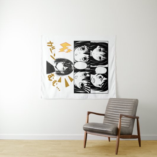 Emotionele Anime grids. Geen BG Wandkleed (In Situ (horizontaal))