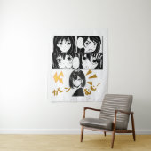 Emotionele Anime grids. Geen BG Wandkleed (In situ)