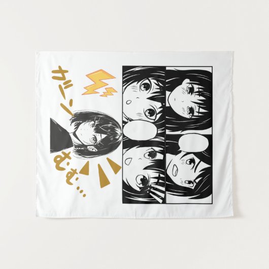 Emotionele Anime grids. Geen BG Wandkleed (Voorkant (horizontaal))