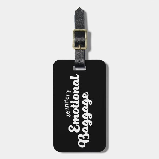 Emotionele bagage bagagelabel (Voorkant verticaal)