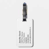 Emotionele bagage bagagelabel (Achterkant verticaal)