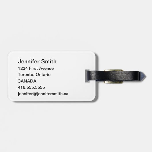 Emotionele bagage bagagelabel (Achterkant horizontaal)