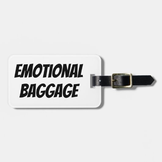 Emotionele Bagage Bagagelabel (Voorkant horizontaal)
