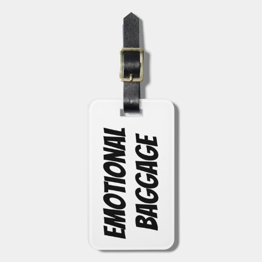 Emotionele Bagage Bagagelabel (Voorkant verticaal)