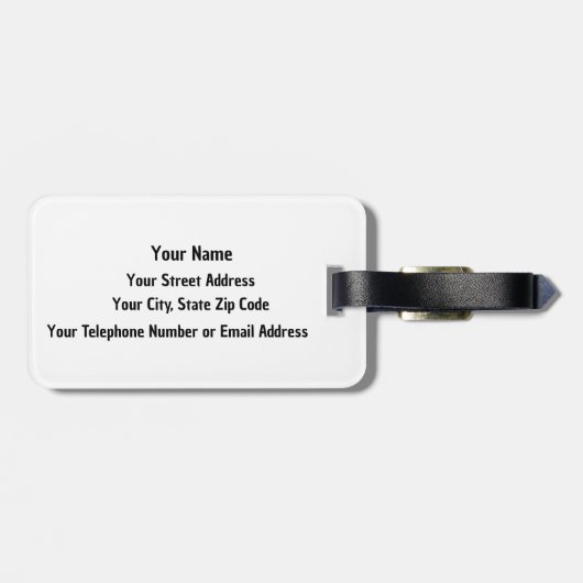 Emotionele Bagage Bagagelabel (Achterkant horizontaal)