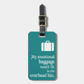 Emotionele bagage-bagagelabel bagagelabel (Voorkant verticaal)