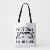 Emotionele bagage die hier past tote bag (Voorkant)