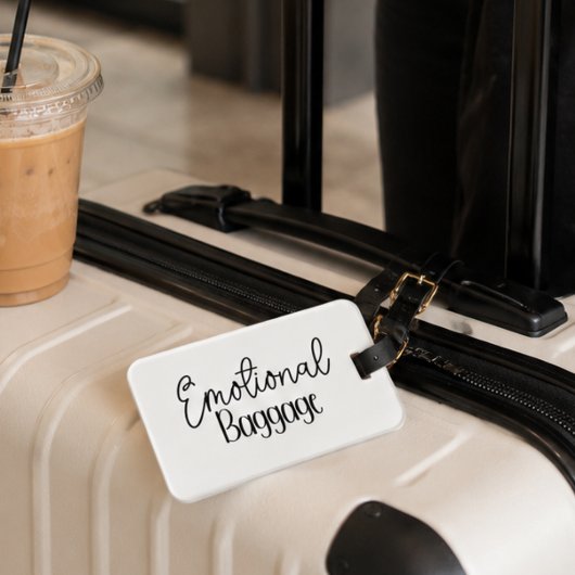 Emotionele Bagage, Grappige Spreuk Bagagelabel
