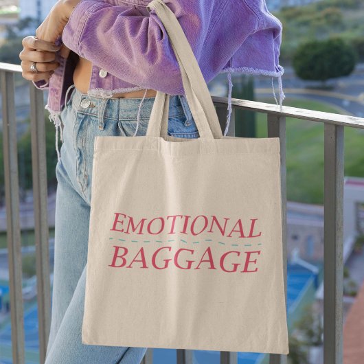 Emotionele bagage Grote Canvas tas