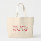 Emotionele bagage grote tote bag (Voorkant)