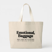 Emotionele bagage grote tote bag (Achterkant)
