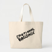 Emotionele Bagage Handlettered Schattige Funny Grote Tote Bag (Voorkant)